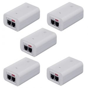 POE-24-24W-5P 5-Pack Power over EthernetPoE Injector, 24VDC, 24W